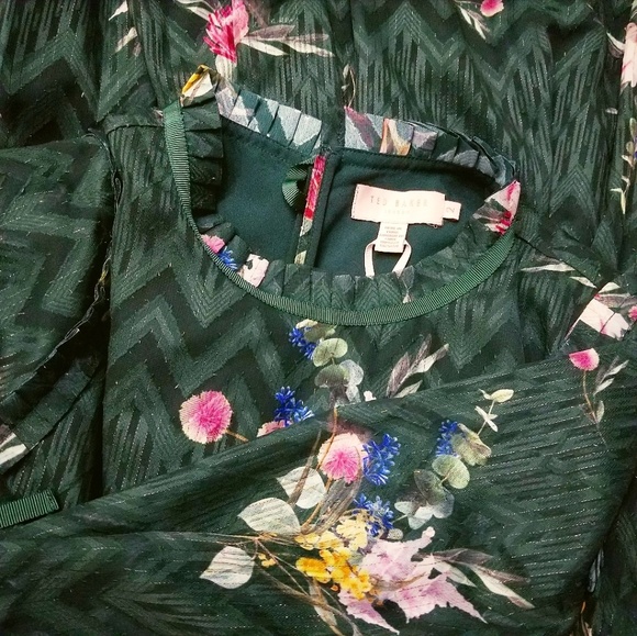 🔥LAST 1🔥NWT TED BAKER ELEGANT MIDI DRESS - Picture 8 of 9